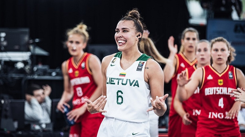 Lietuvas līdere Kamile Nacickaite. Foto: FIBA