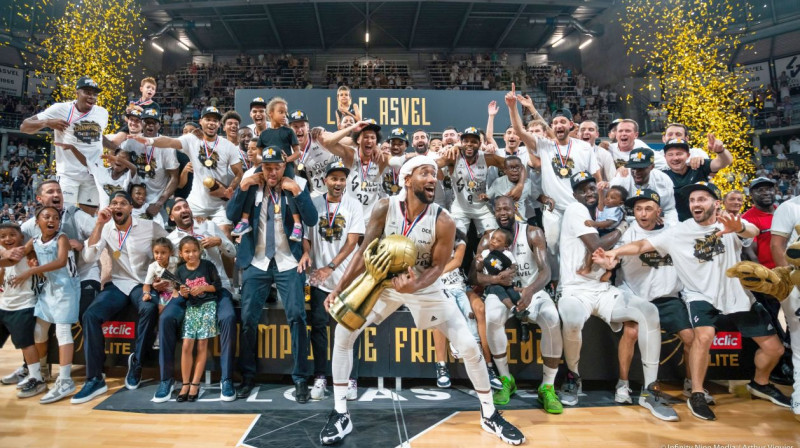Lionas ASVEL – 2022. gada Francijas čempionvienība basketbolā. Foto: LDLC ASVEL