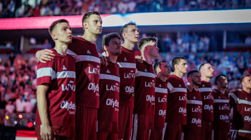 Latvijas izlase. Foto: LBS