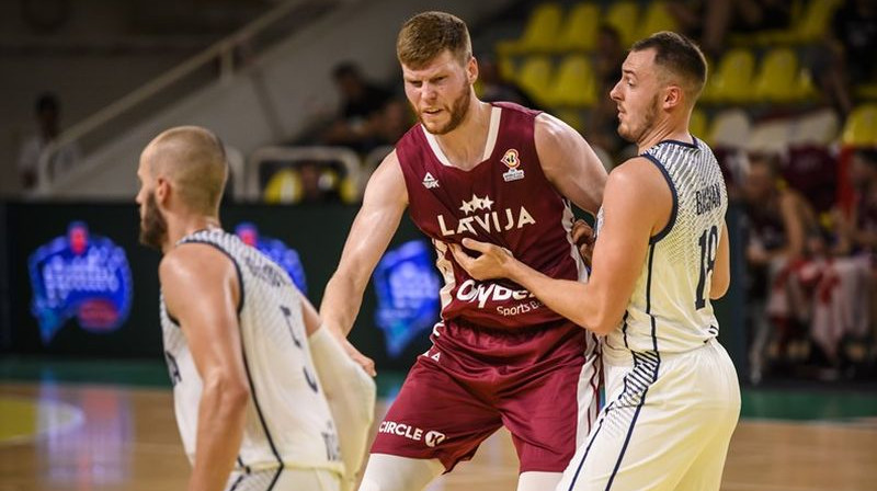 Dāvis Bertāns. Foto: FIBA