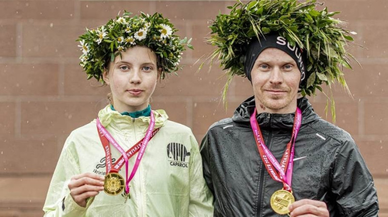 Austra Ošiņa un Jānis Razgalis. Foto: Renārs Koris