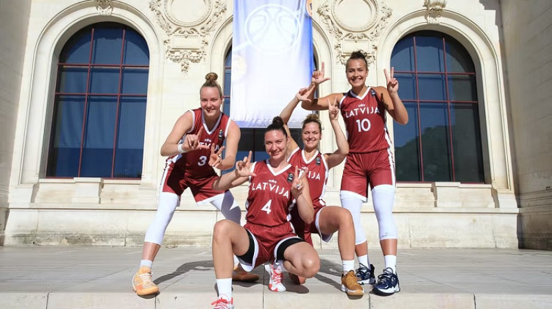 Latvijas 3x3 basketbolistes. Foto: FIBA