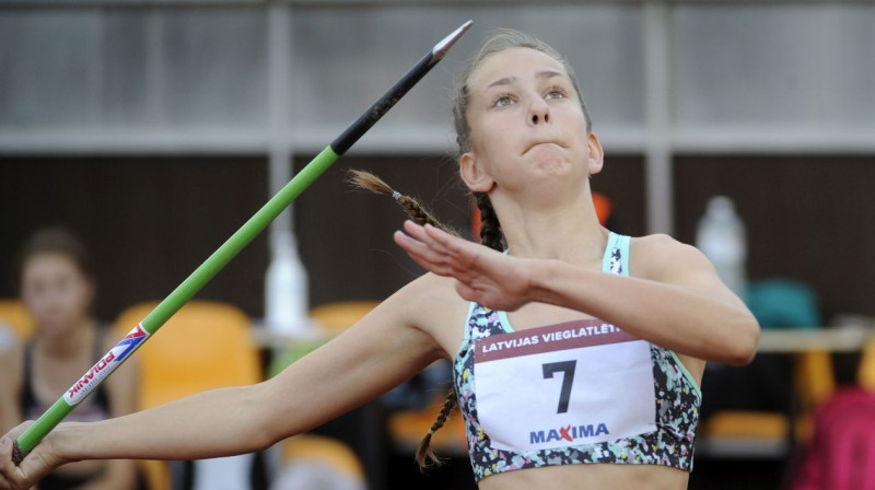 Elza Lazdiņa. Foto: Romāns Kokšarovs/athletics.lv