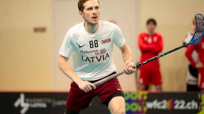 Rolands Kovaļevskis. Foto: floorball.lv