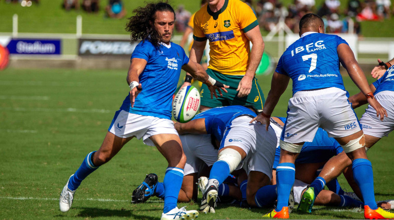 Epizode no Samoa un Austrālijas pirmās kārtas mača, Foto:AFP/Scanpix