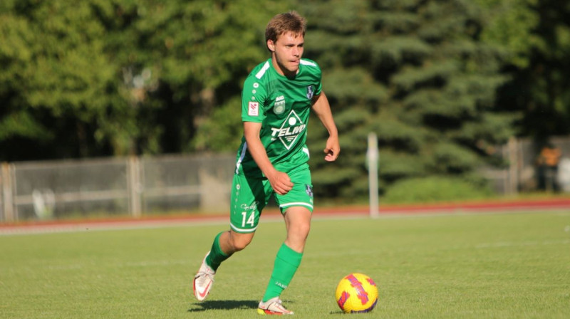 "Tukums 2000/Telms" futbolists Maksims Sidorovs. Foto: FK Tukums 2000