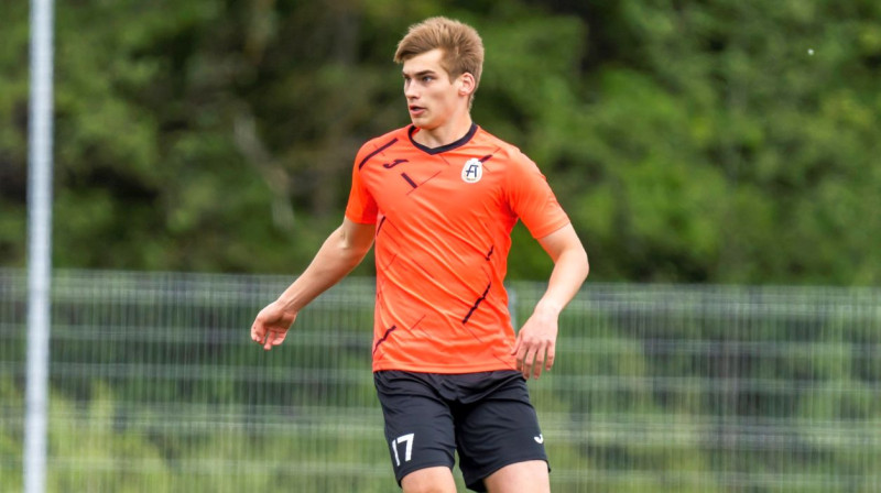"AFA Olaine" futbolists Niks Edžus Bērziņš. Foto: LFF