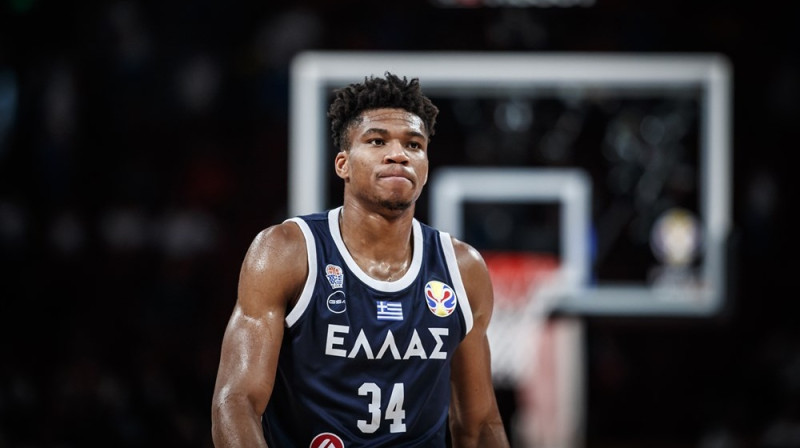 Jannis Adetokunbo 2019. gada FIBA Pasaules kausa izcīņā. Foto: FIBA