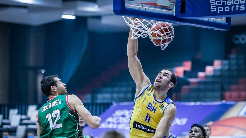 Bosnijas garais spēlētājs Kenans Kamenjašs. Foto: FIBA