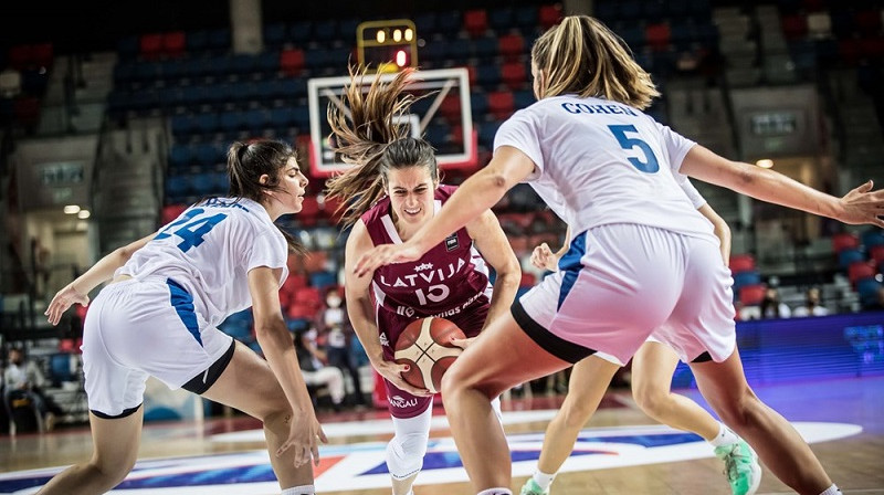 Ieva Pulvere 2021. gada novembrī Telavivā. Foto: FIBA