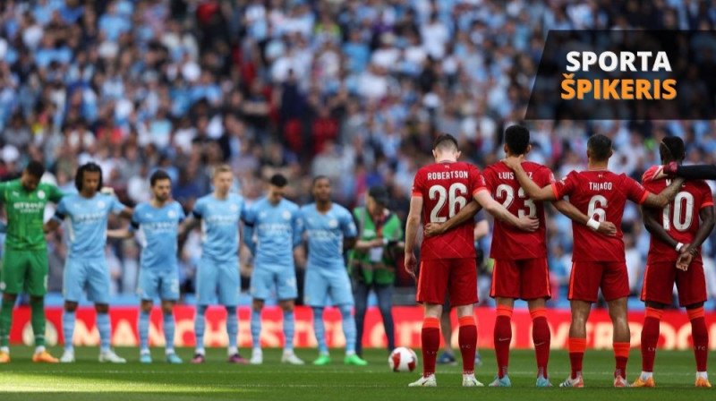 "Liverpool" un "Manchester City" komandas arī šosezon būs galvenās favorītes uz Anglijas Premjerlīgas titulu. Foto: AFP/Scanpix