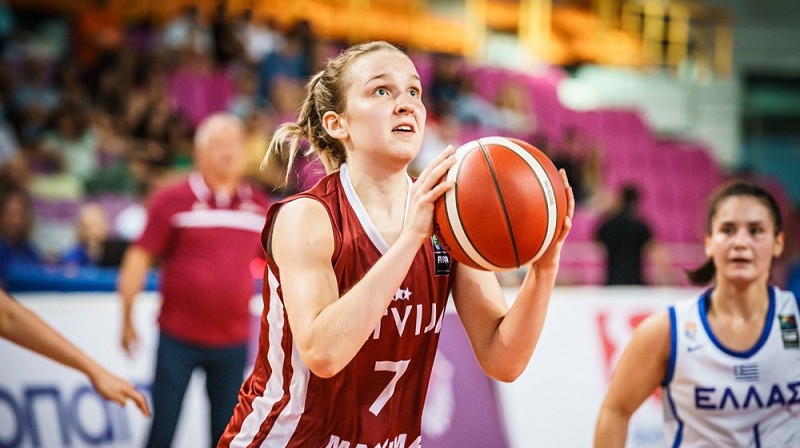 Enija Vīksne 2022. gada 6. augustā. Foto: FIBA