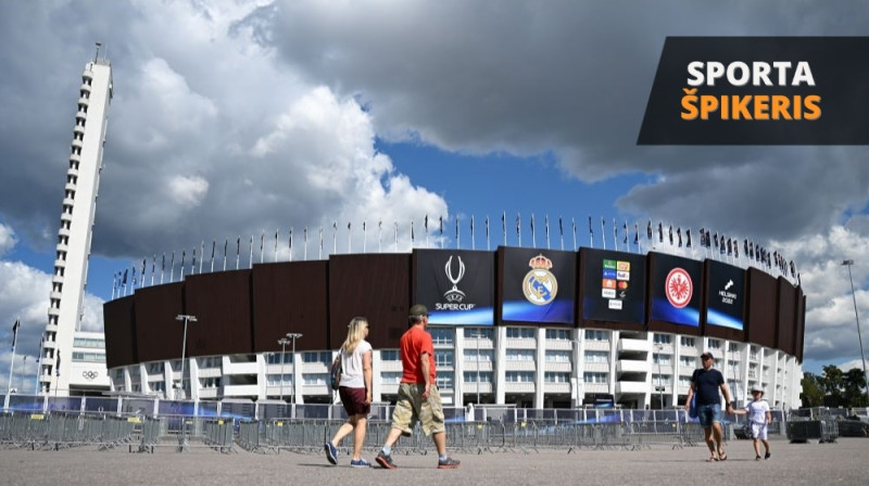 Helsinku olimpiskais stadions, kas uzņems UEFA Superkausa finālspēli. Foto: dpa/picture-alliance/Scanpix