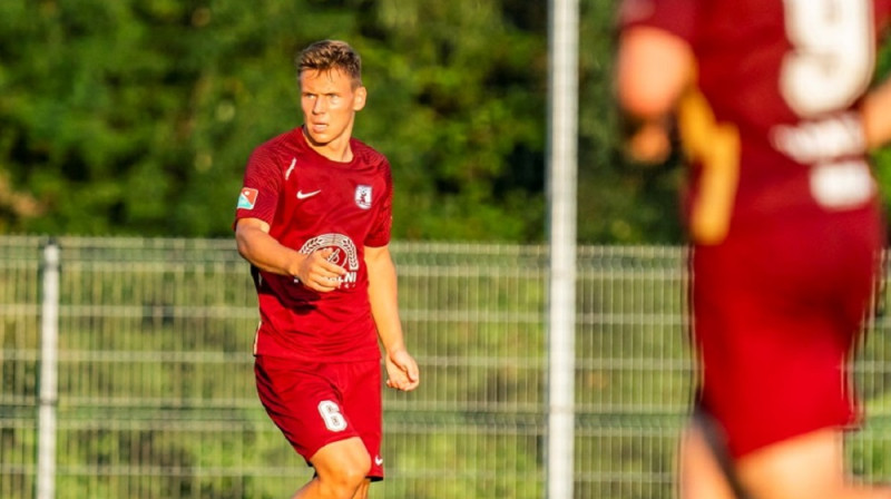 Dāvis Vējkrīgers. Foto: Latvijas Futbola federācija.