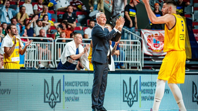 Ukrainas izlases galvenais treneris Ainars Bagatskis. Foto: FIBA