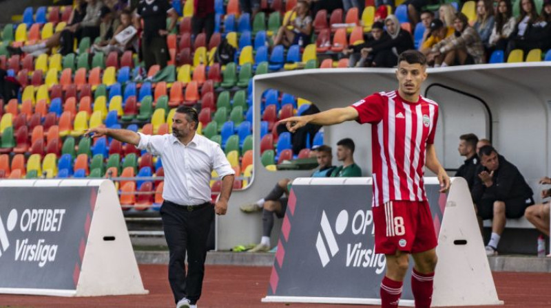 Bijušais "Spartaka" līderis Nemaņa Belakovičs liepājnieku kreklā. Foto: FK Liepāja