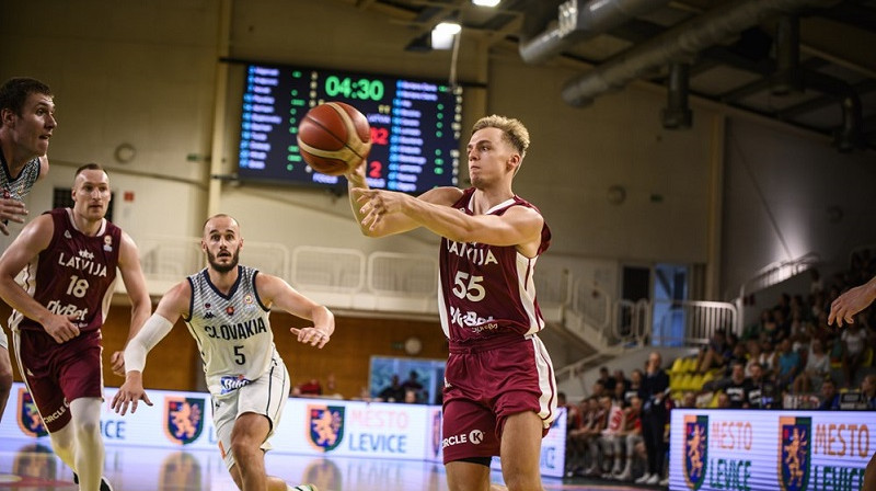 Artūrs Žagars Latvijas izlases kreklā. Foto: FIBA