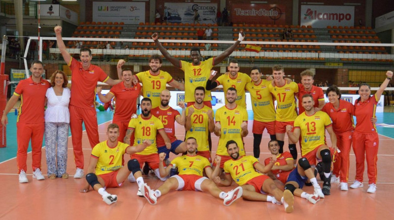 Spānijas volejbola valstsvienība. Foto: eurovolley.cev.eu