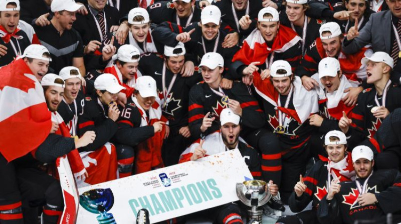 Pasaules U20 čempione Kanāda. Foto: AP/Scanpix