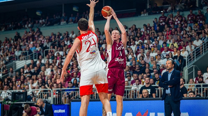 Rolands Šmits 2022. gada 25. augustā. Foto: FIBA