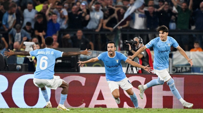 ''Lazio'' futbolisti. Foto: Reuters/Scanpix