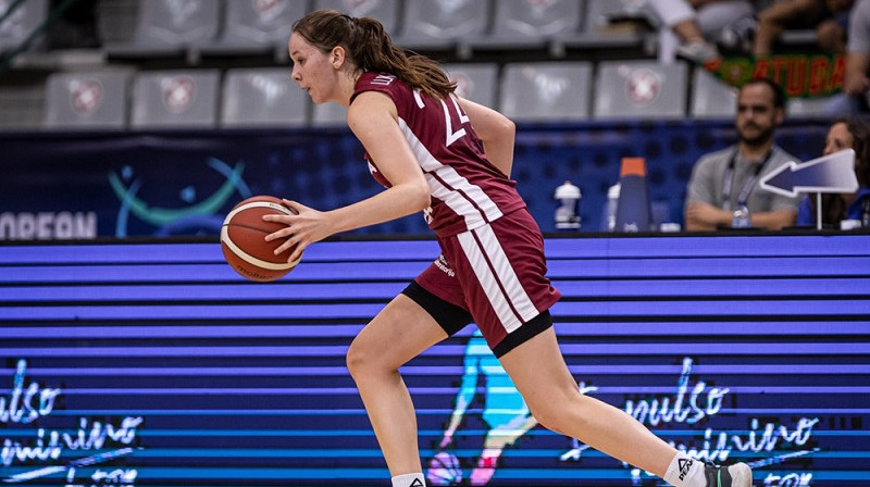 Krista Lukašēvica 2022. gada augustā Portugālē. Foto: FIBA