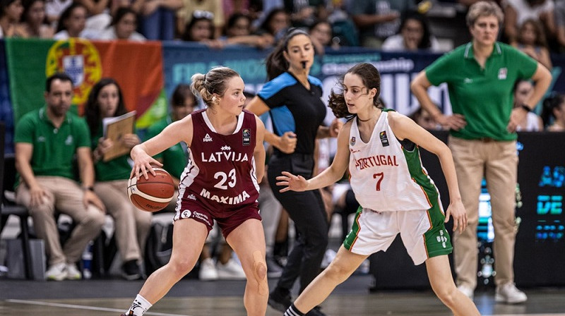 Emīlija Skudra 2022. gada 21. augustā. Foto: FIBA