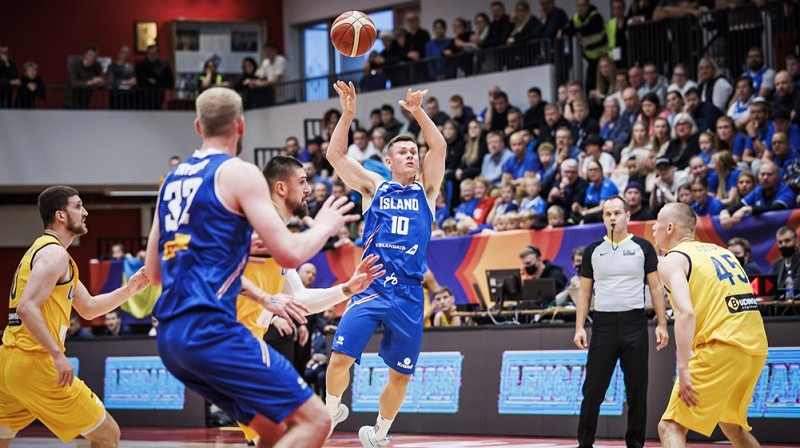 Elvars Fridriksons 2022. gada 27. augustā. Foto: FIBA