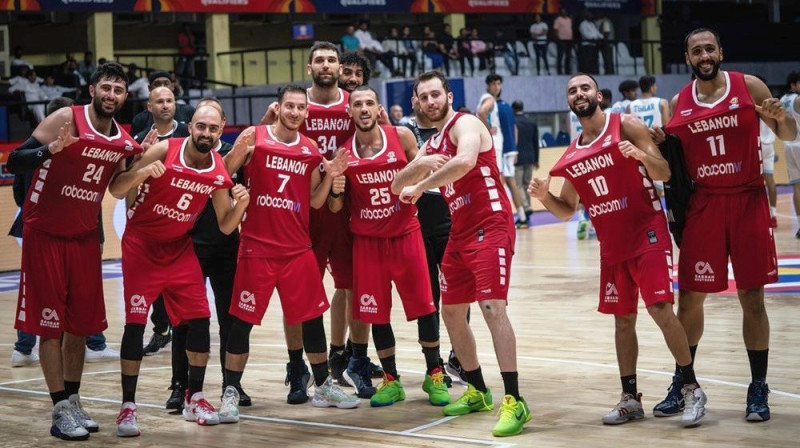 Libānas izlases basketbolisti. Foto: FIBA