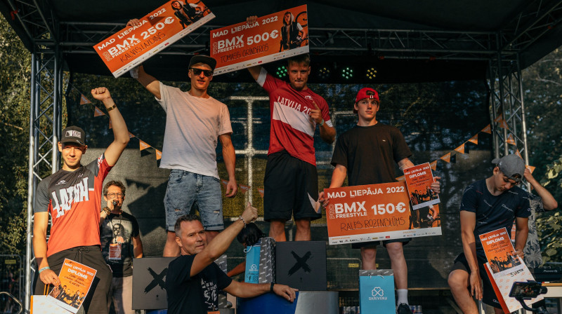 Labāko BMX frīstaila sportistu apbalvošana
Foto: Didzis Sieks.