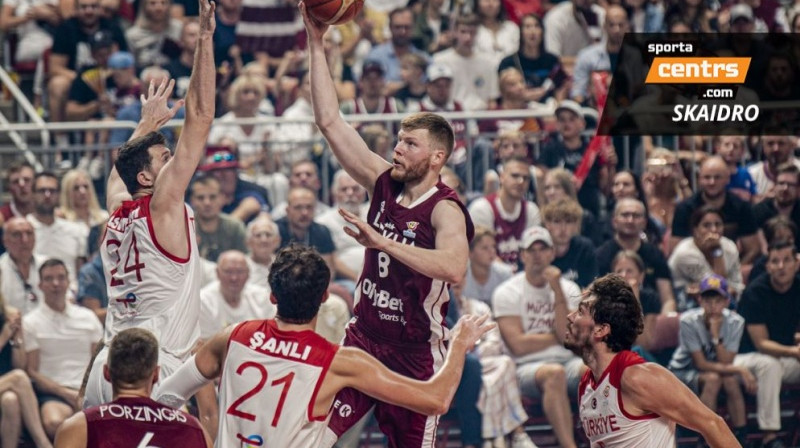 Dāvis Bertāns. Foto: Basket.lv