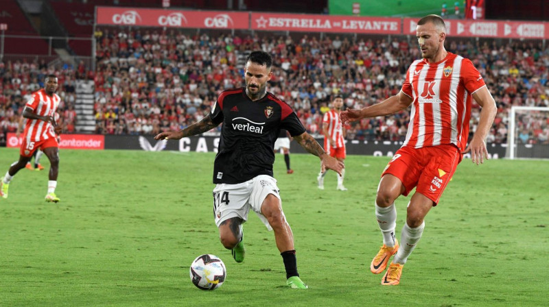 "Almeria" pret Pamplonas "Osasuna". Foto: Cordon Press/Imago Images/Scanpix