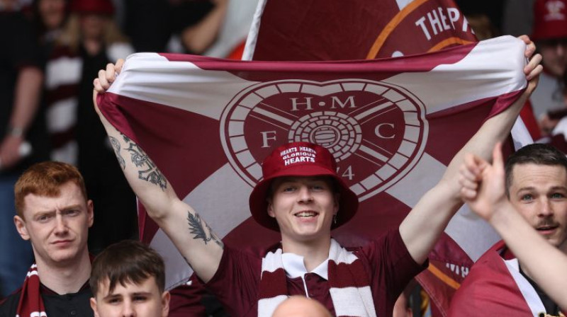 "Hearts" līdzjutēji. Foto: Reuters/Scanpix