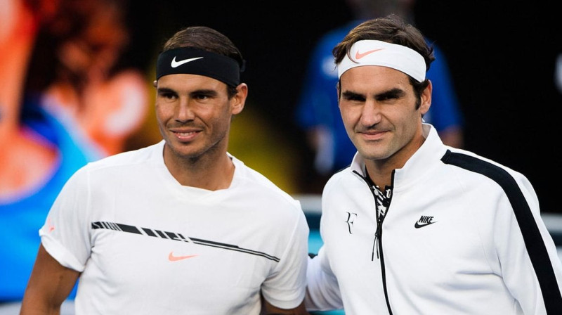 Rafaels Nadals un Rodžers Federers. Foto: AFP/Scanpix