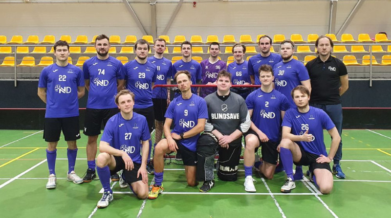 NND florbolistu pagājušās sezonas kopbilde. Foto: floorball.lv