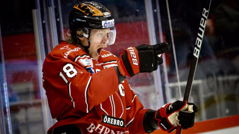 Rodrigo Ābols. Foto: Örebro Hockey