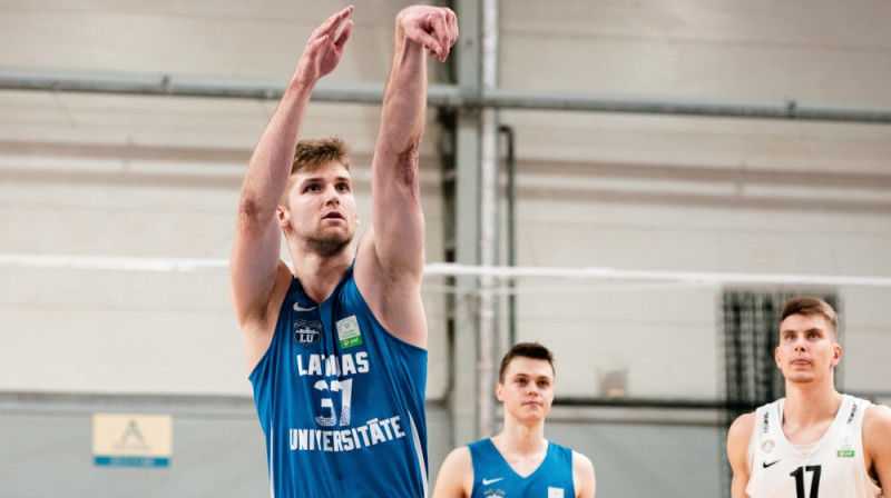 Dāvids Vīksne. Foto: LU basketbols