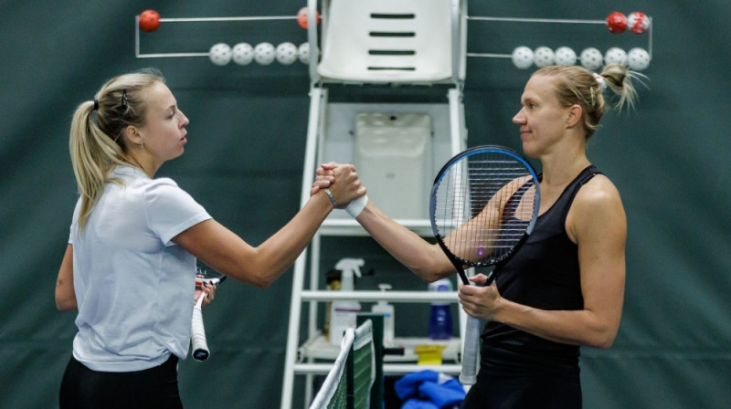 Anete Kontaveita un Kaija Kanepi. Foto: Mihkel Maripuu / postimees.ee