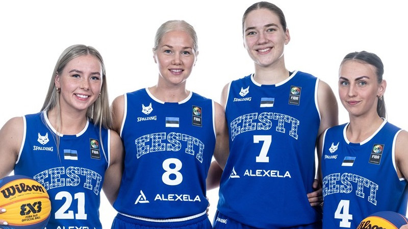 Annika Kostera #8 un Sofija Kosareva #4 septembrī izcīnīja astoto vietu Eiropas 3x3 čempionātā