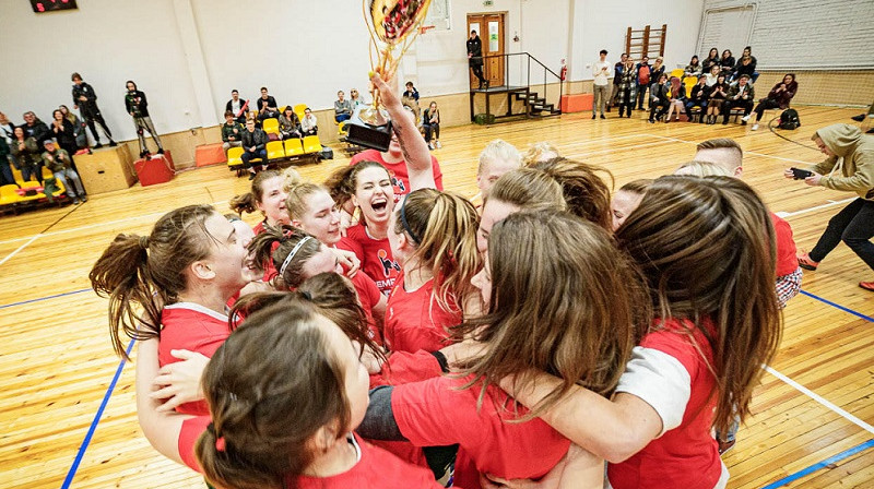 RTU basketbolistes 2022. gadā uzvarēja "Olybet" līgā. Foto: RTU