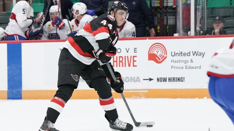 Kristiāns Rubīns (#44). Foto: Belleville Senators