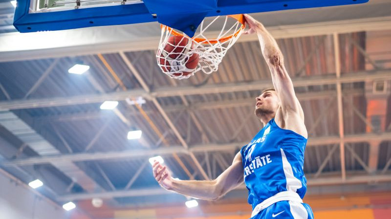 Dāvids Vīksne. Foto: LU basketbols