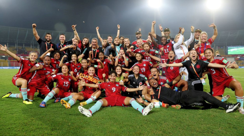 Kolumbijas U17 meiteņu futbola valstsvienība. Foto: FIFA