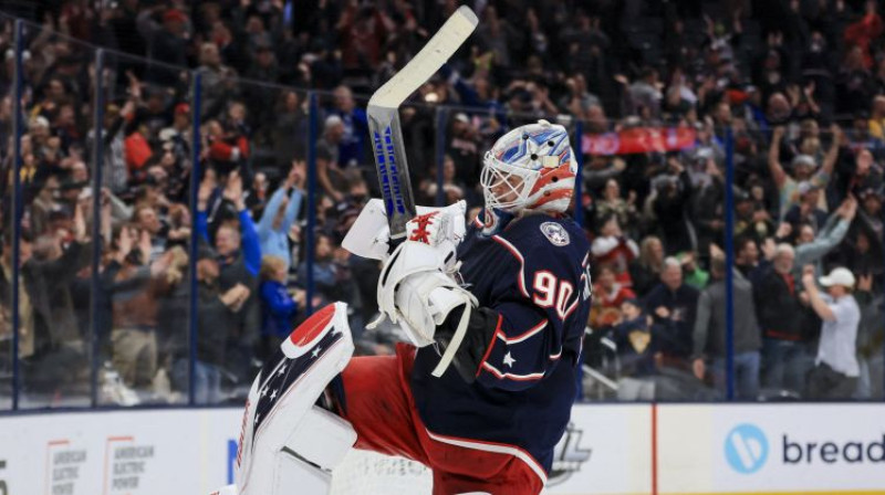 Elvis Merzļikins. Foto: USA Today Sports/Scanpix