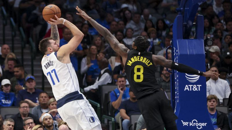 Luka Dončičs Džereds Vanderbilts. Foto. USA Sports Today. Scanpix