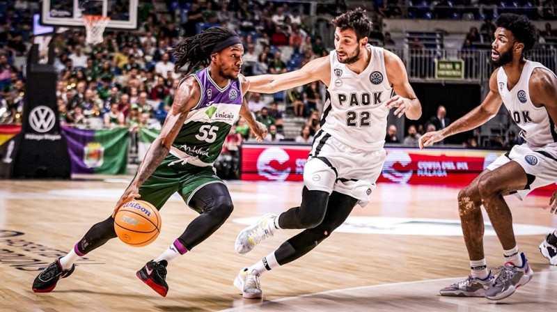 Malagas "Unicaja" pret Saloniku PAOK. Foto: FIBA