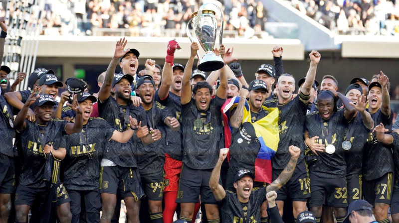 2022. gada MLS čempione "Los Angeles FC". Foto: Marcio Jose Sanchez/AP/Scanpix