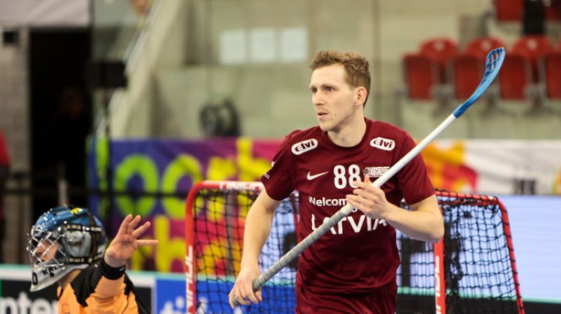 Rolands Kovaļevskis. Foto: Ritvars Raits, floorball.lv