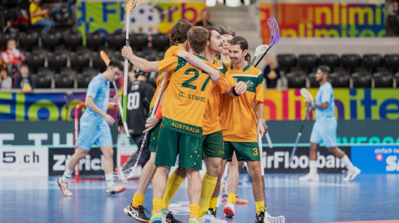 Austrālijas izlase tikusi pie otrās uzvaras turnīrā, Foto: IFF Floorball