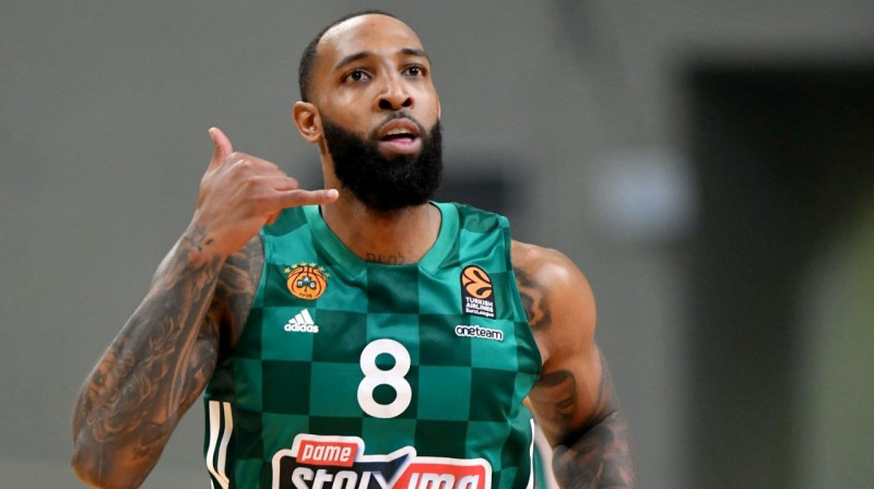 Atēnu "Panathinaikos" basketbolists Deriks Viljamss. Foto: Panathinaikos BC